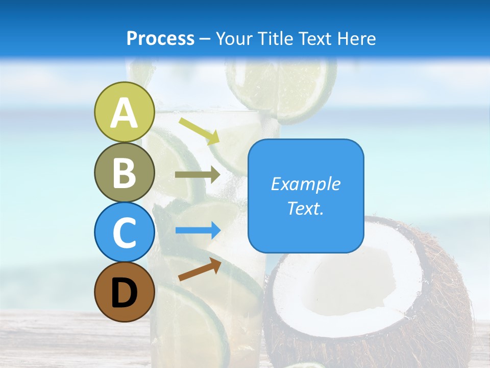 Refreshment White Caipirinha PowerPoint Template