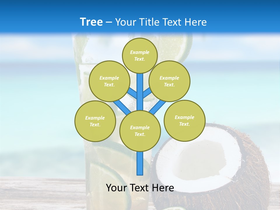 Refreshment White Caipirinha PowerPoint Template