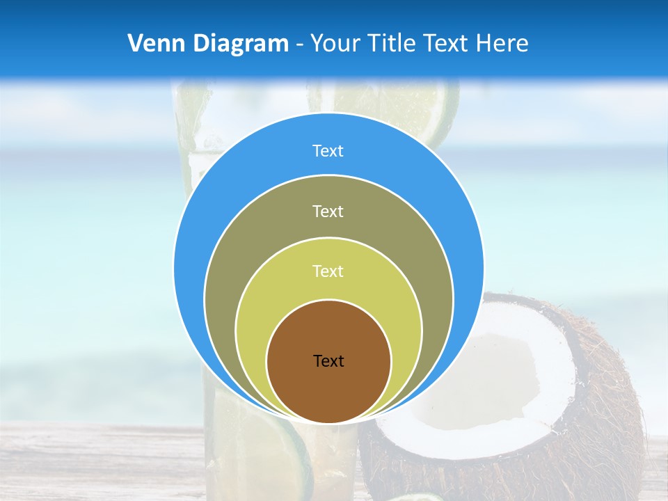 Refreshment White Caipirinha PowerPoint Template