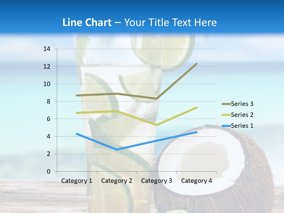 Refreshment White Caipirinha PowerPoint Template