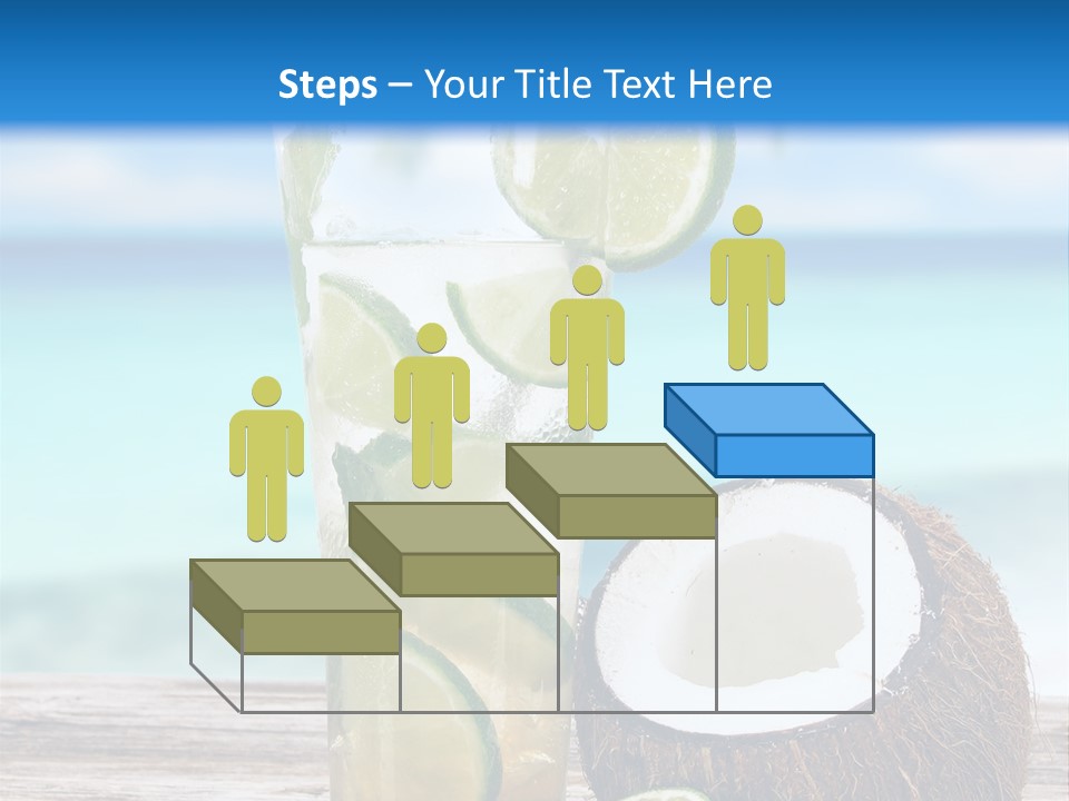 Refreshment White Caipirinha PowerPoint Template