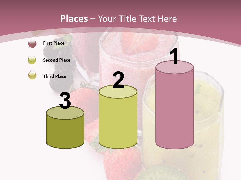 Mint Berry Drink PowerPoint Template