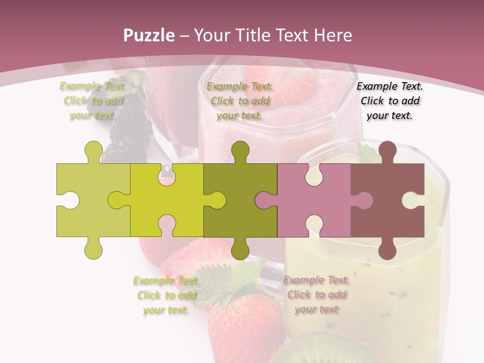 Mint Berry Drink PowerPoint Template