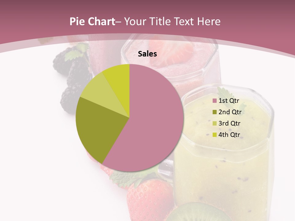 Mint Berry Drink PowerPoint Template