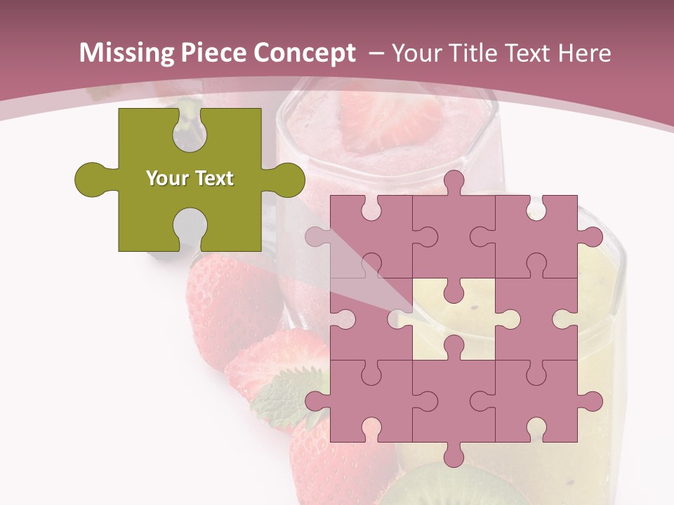 Mint Berry Drink PowerPoint Template