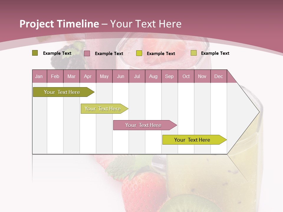 Mint Berry Drink PowerPoint Template