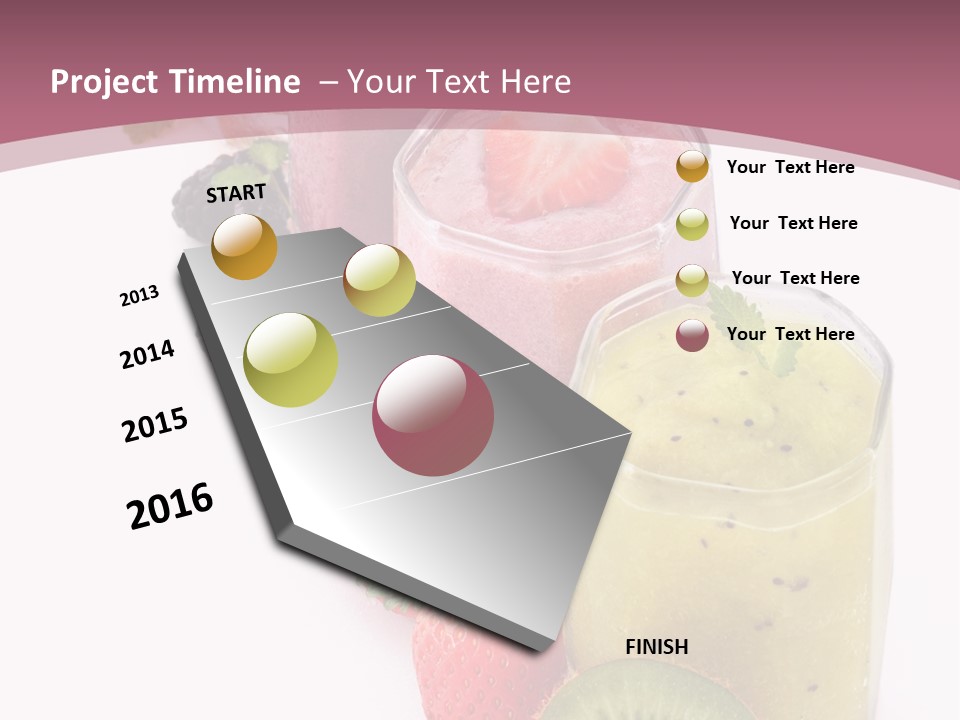 Mint Berry Drink PowerPoint Template