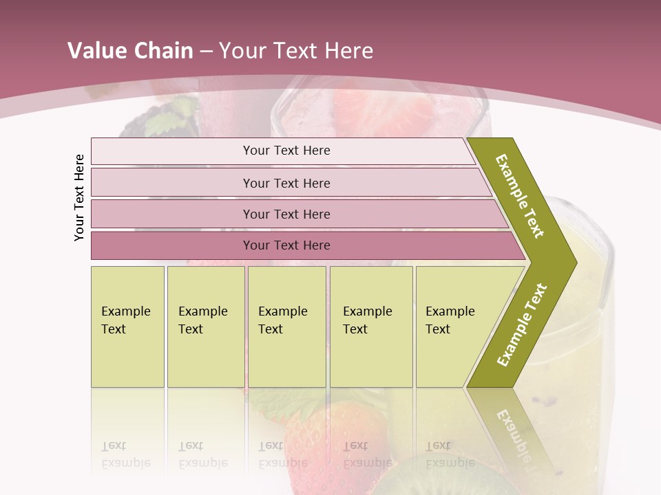 Mint Berry Drink PowerPoint Template