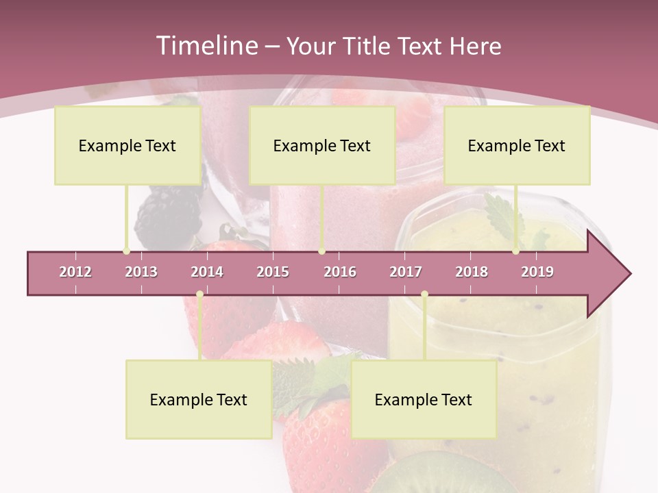 Mint Berry Drink PowerPoint Template