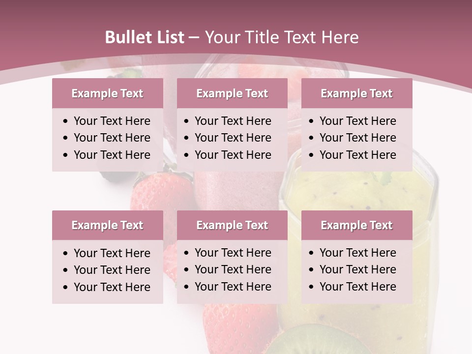 Mint Berry Drink PowerPoint Template