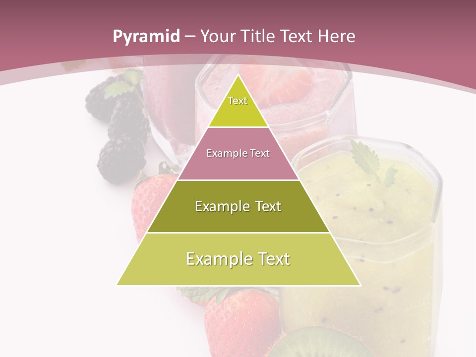 Mint Berry Drink PowerPoint Template