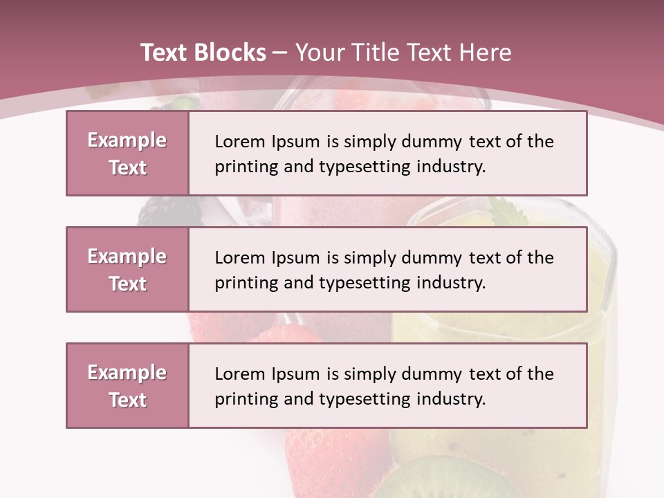 Mint Berry Drink PowerPoint Template