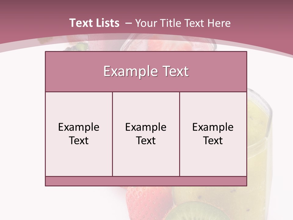 Mint Berry Drink PowerPoint Template
