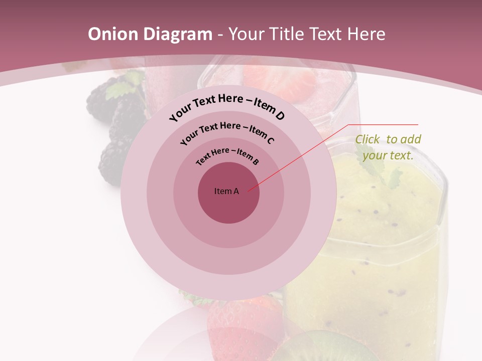 Mint Berry Drink PowerPoint Template