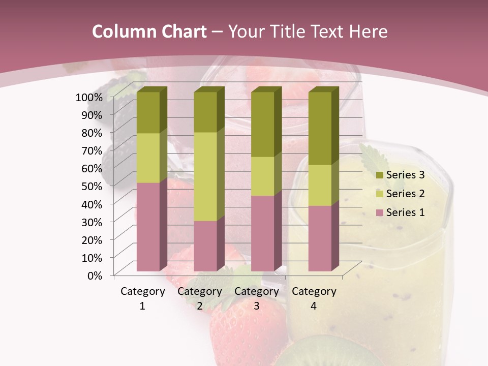 Mint Berry Drink PowerPoint Template