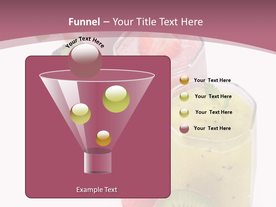 Mint Berry Drink PowerPoint Template