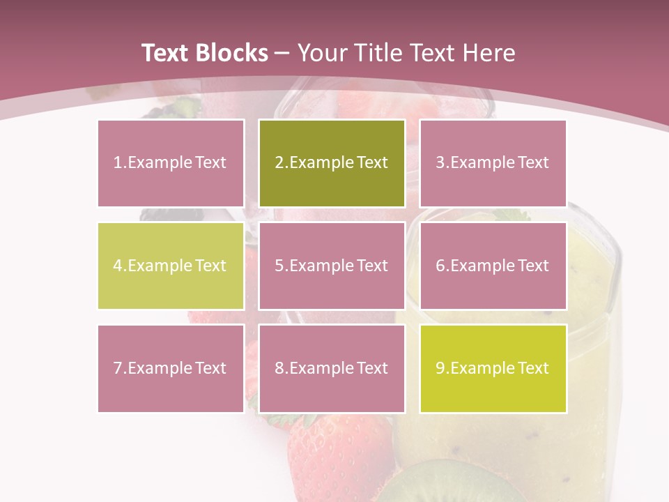 Mint Berry Drink PowerPoint Template