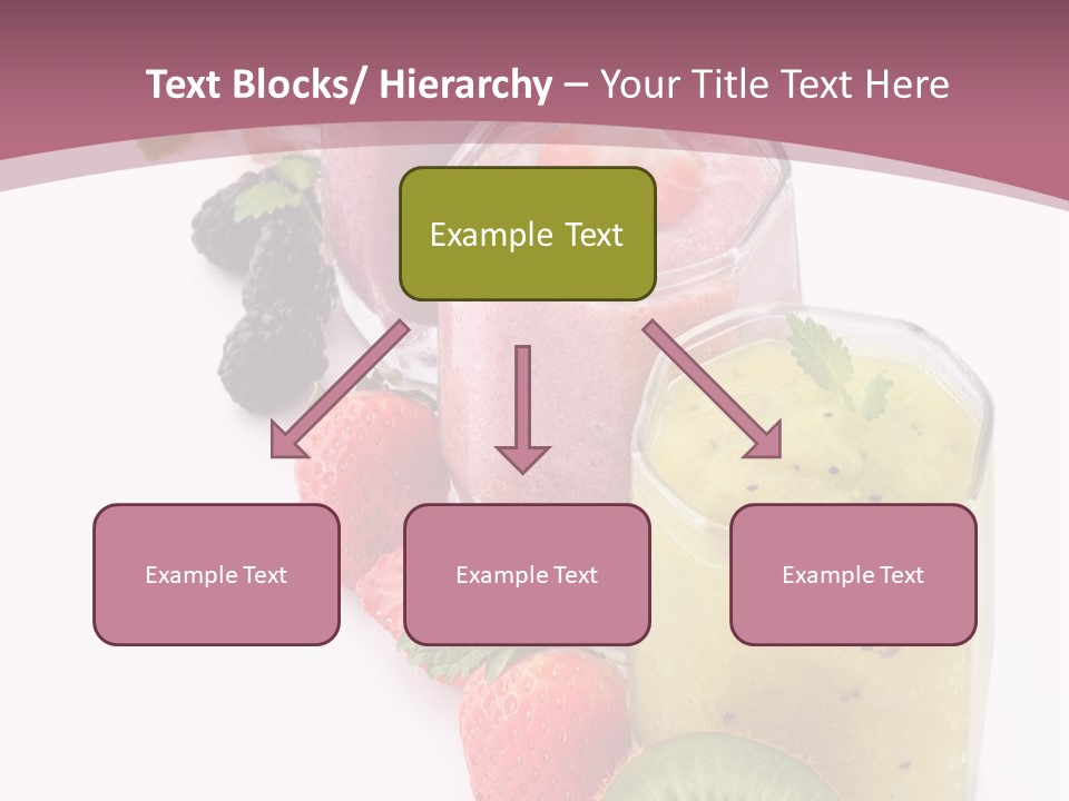 Mint Berry Drink PowerPoint Template