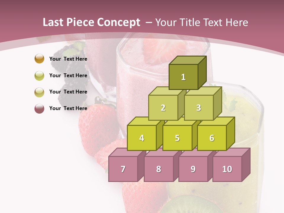 Mint Berry Drink PowerPoint Template