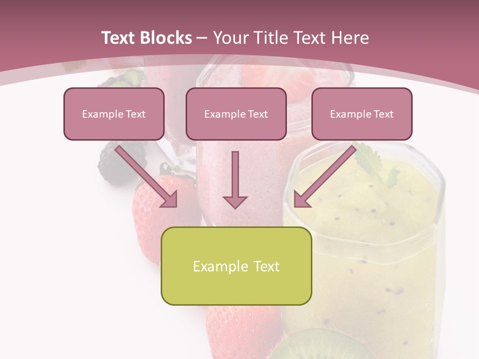 Mint Berry Drink PowerPoint Template