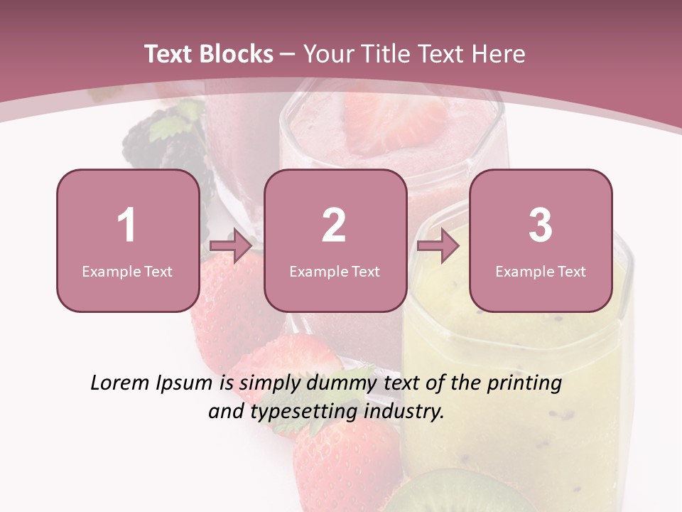 Mint Berry Drink PowerPoint Template