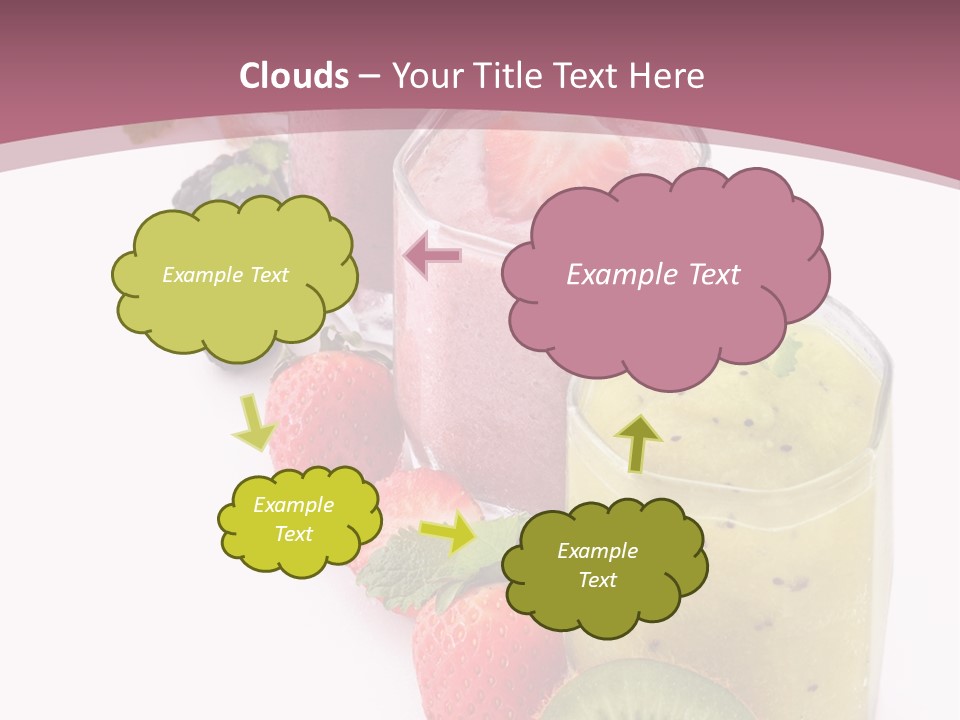 Mint Berry Drink PowerPoint Template