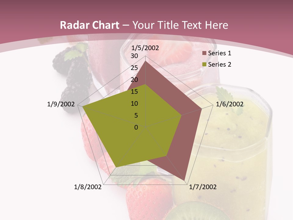 Mint Berry Drink PowerPoint Template