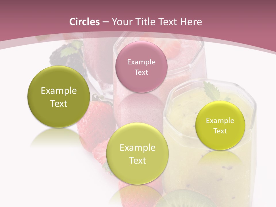 Mint Berry Drink PowerPoint Template