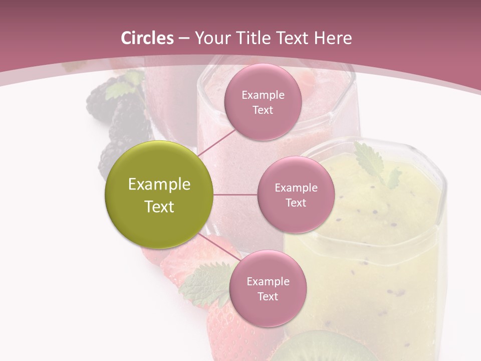 Mint Berry Drink PowerPoint Template