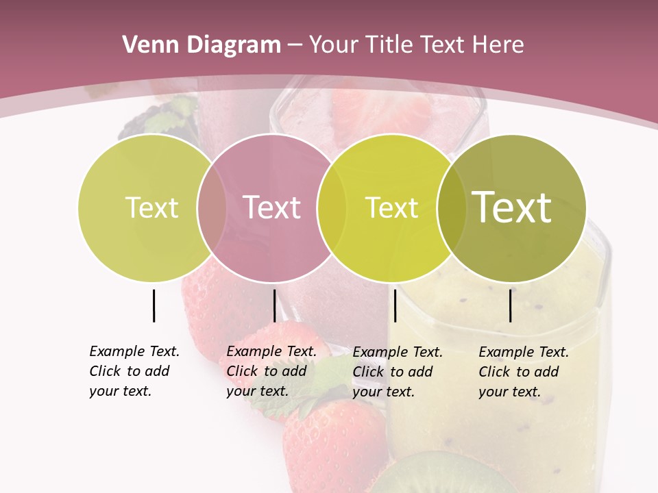 Mint Berry Drink PowerPoint Template