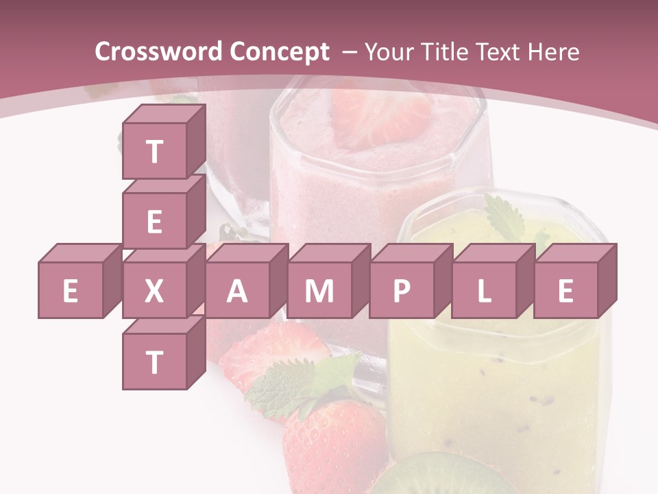 Mint Berry Drink PowerPoint Template