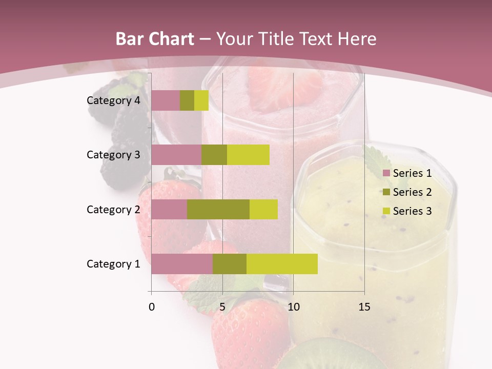 Mint Berry Drink PowerPoint Template