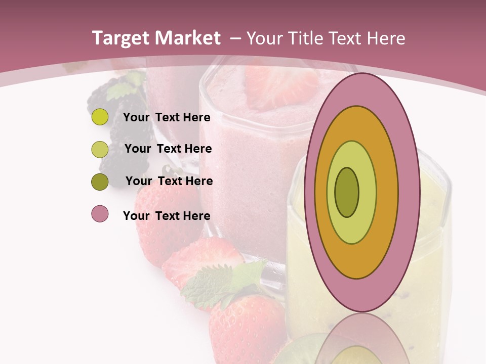 Mint Berry Drink PowerPoint Template