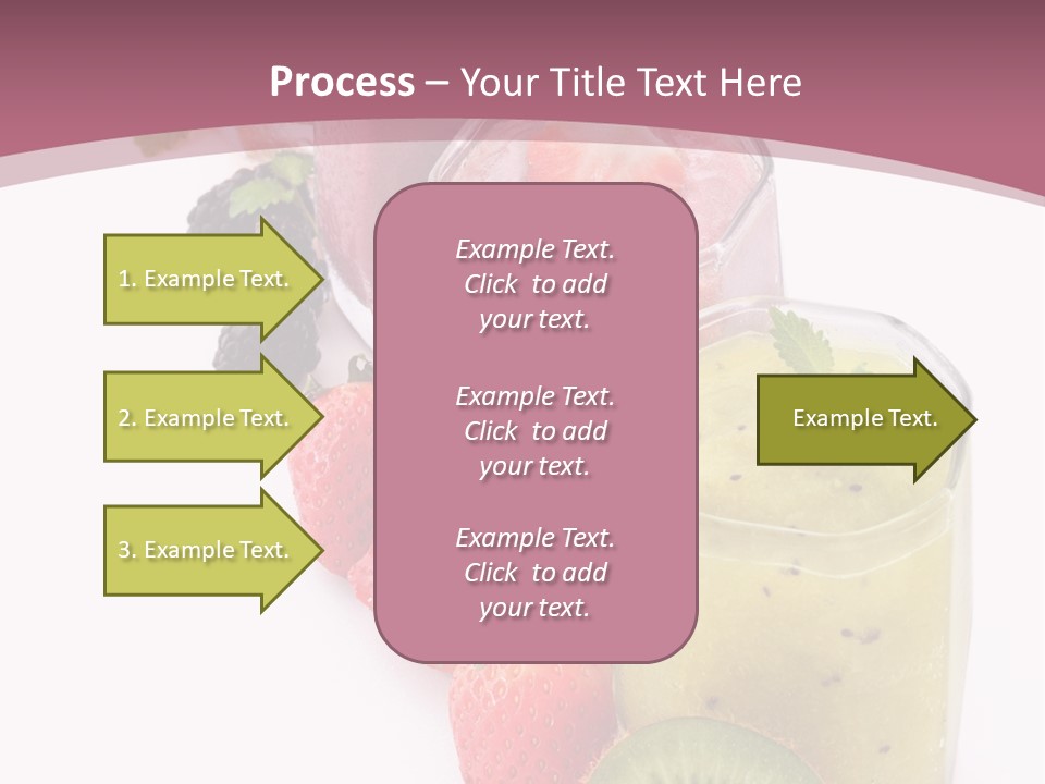 Mint Berry Drink PowerPoint Template
