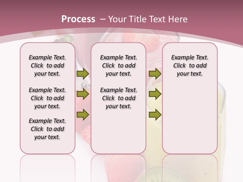 Mint Berry Drink PowerPoint Template