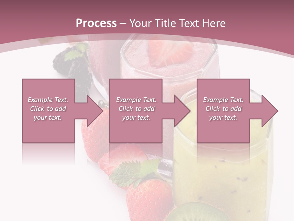 Mint Berry Drink PowerPoint Template
