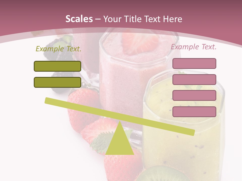 Mint Berry Drink PowerPoint Template