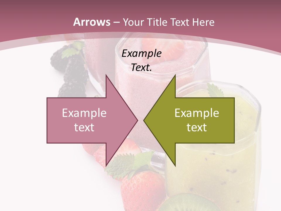 Mint Berry Drink PowerPoint Template