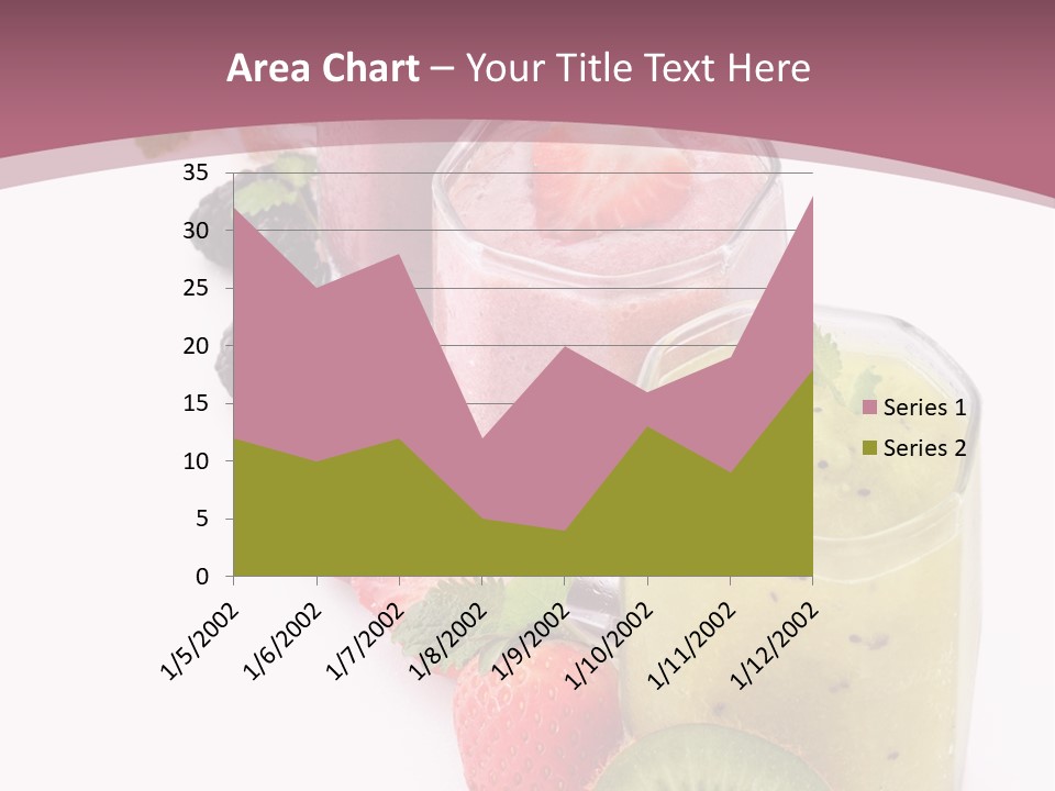 Mint Berry Drink PowerPoint Template