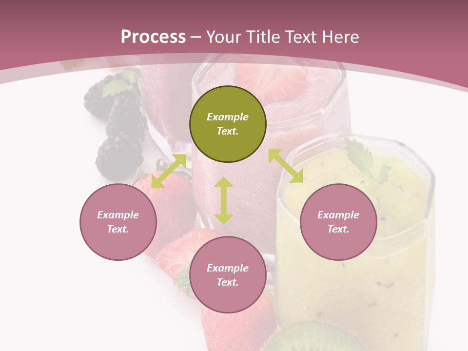 Mint Berry Drink PowerPoint Template