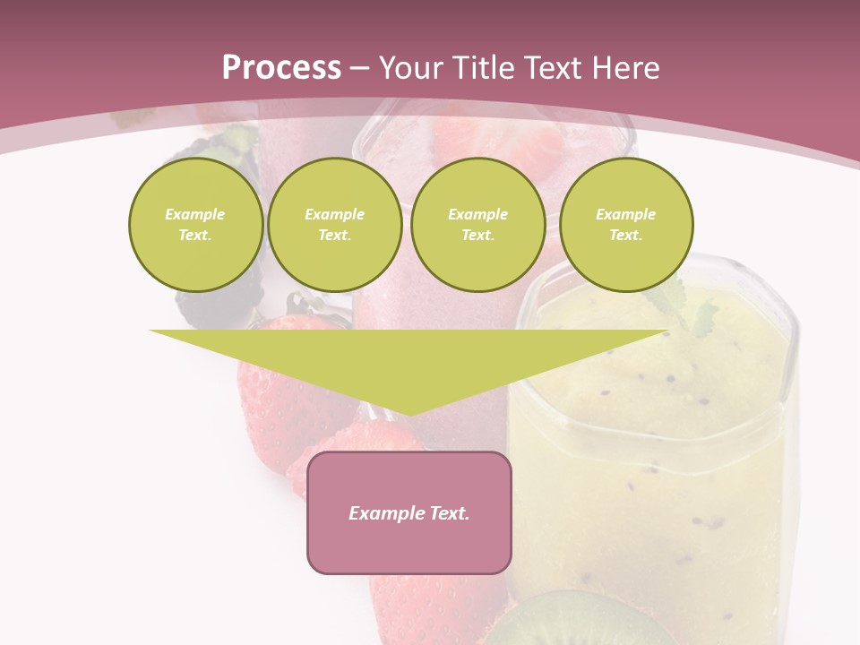 Mint Berry Drink PowerPoint Template
