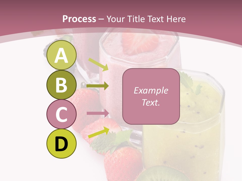 Mint Berry Drink PowerPoint Template