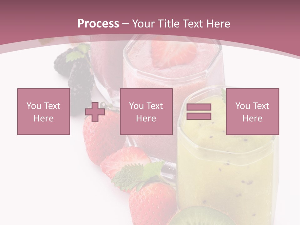Mint Berry Drink PowerPoint Template