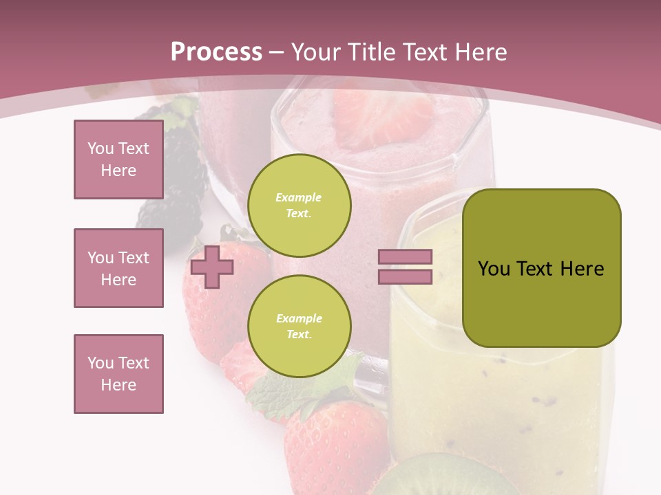 Mint Berry Drink PowerPoint Template