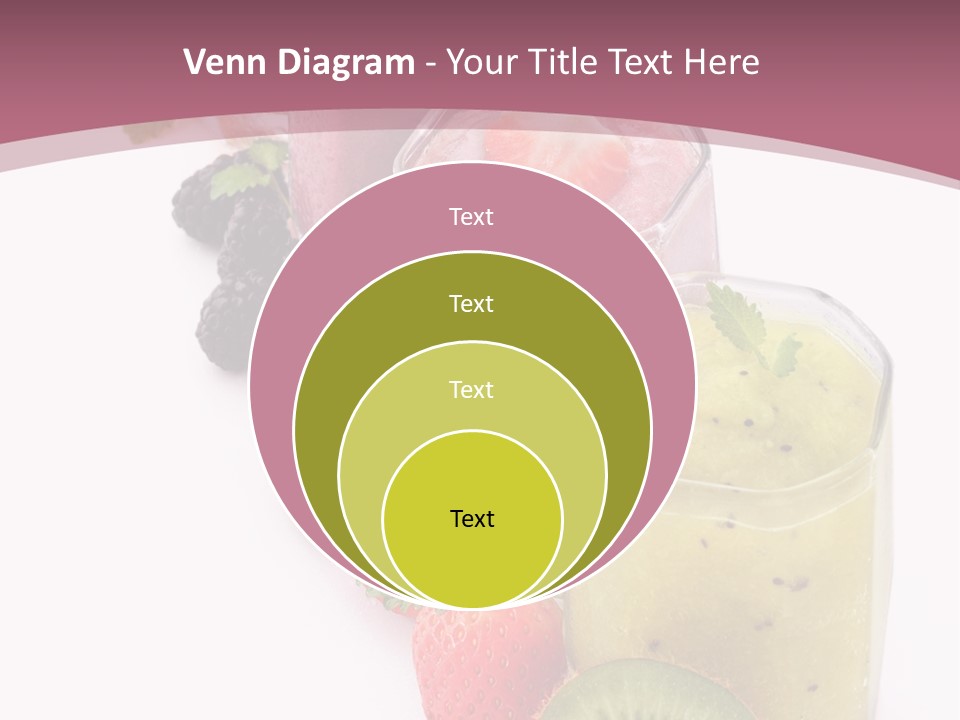 Mint Berry Drink PowerPoint Template