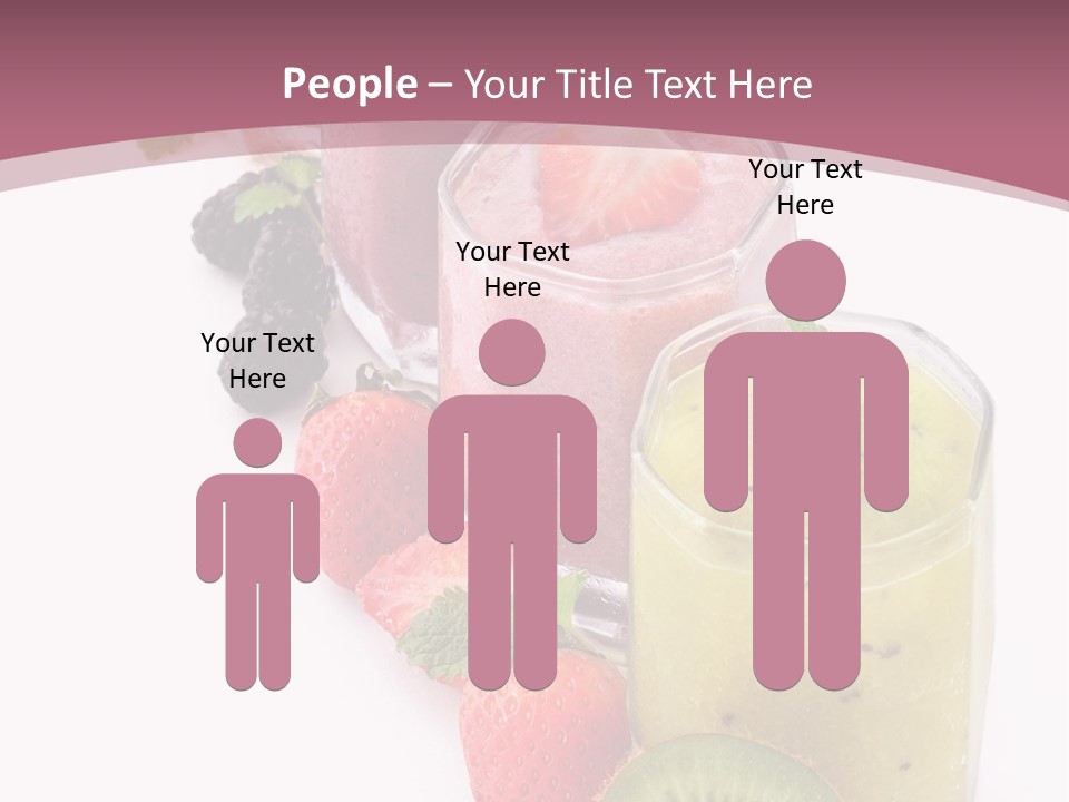 Mint Berry Drink PowerPoint Template