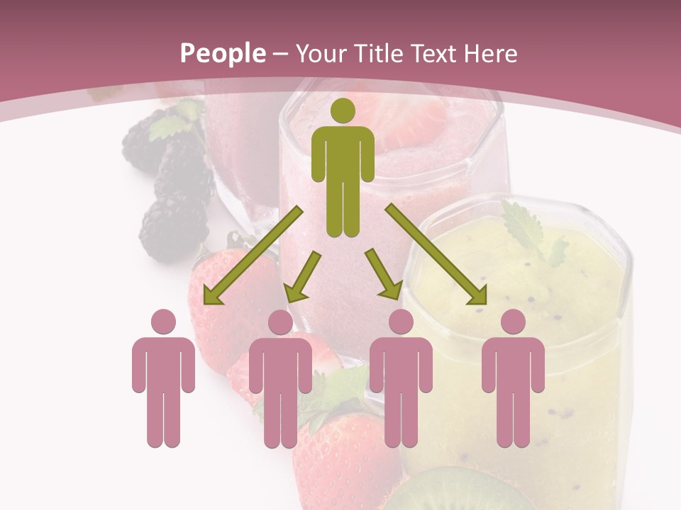 Mint Berry Drink PowerPoint Template
