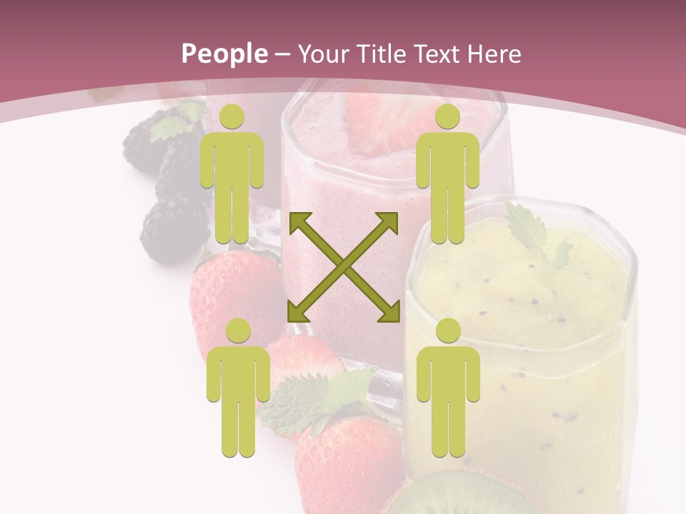 Mint Berry Drink PowerPoint Template