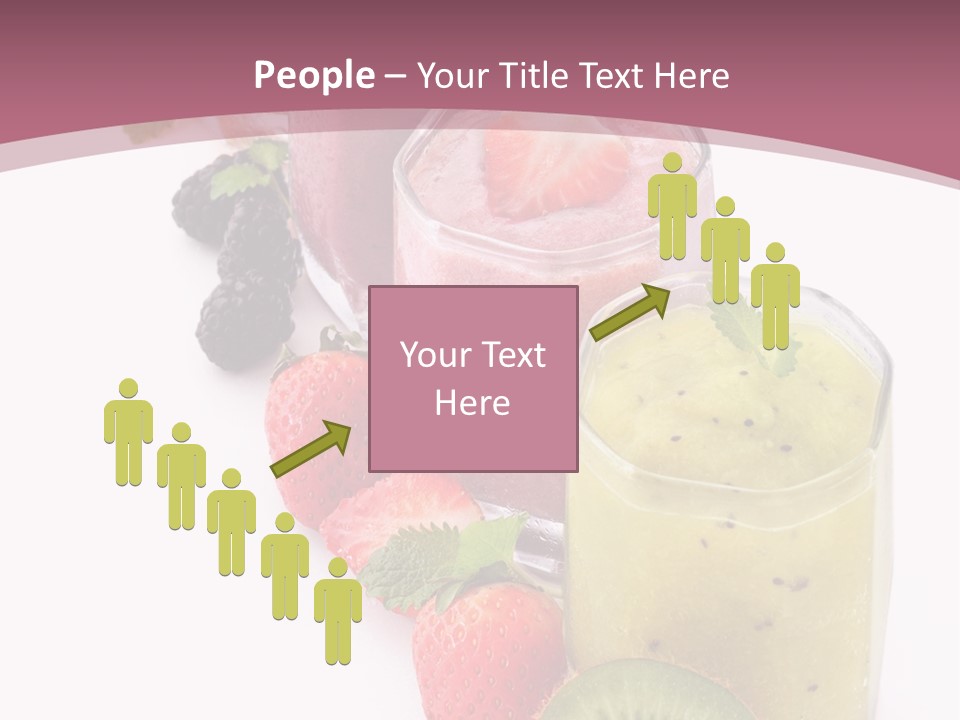 Mint Berry Drink PowerPoint Template