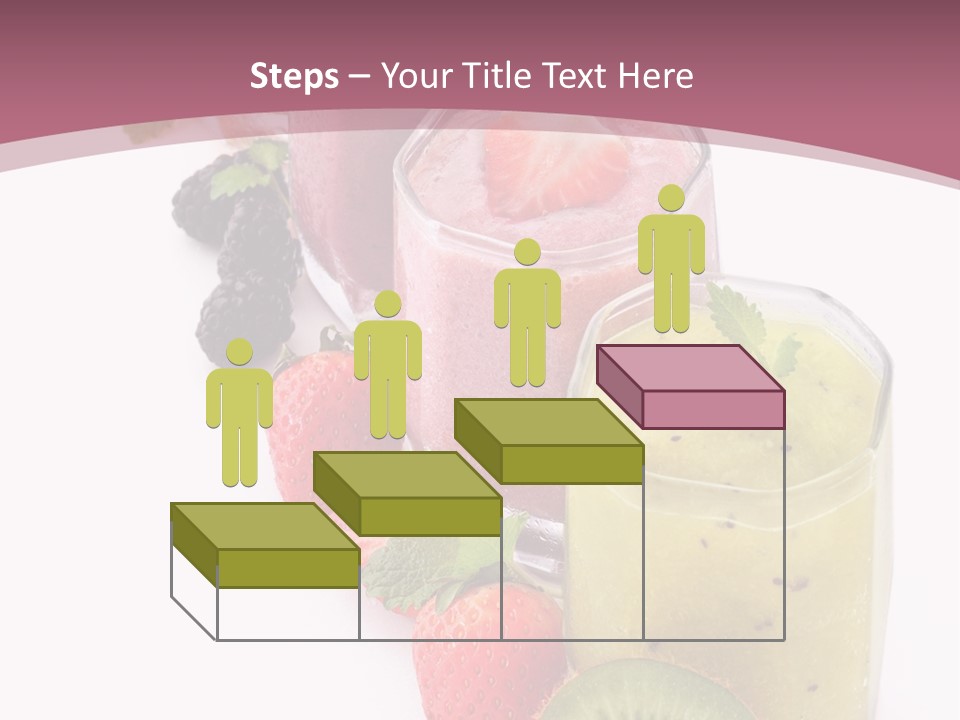 Mint Berry Drink PowerPoint Template